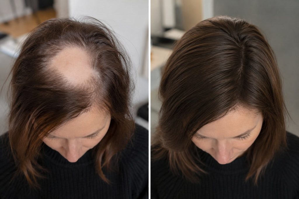 Perte de cheveux liée au stress ou au post-partum