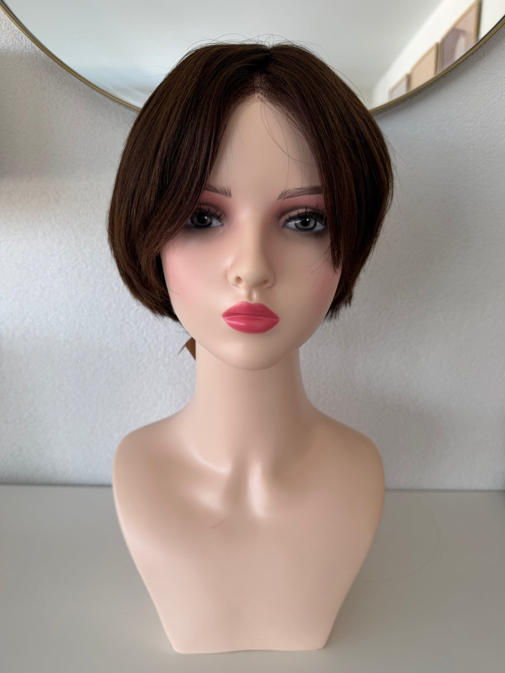 Perruque courte - Dark brown - 100% cheveux naturels