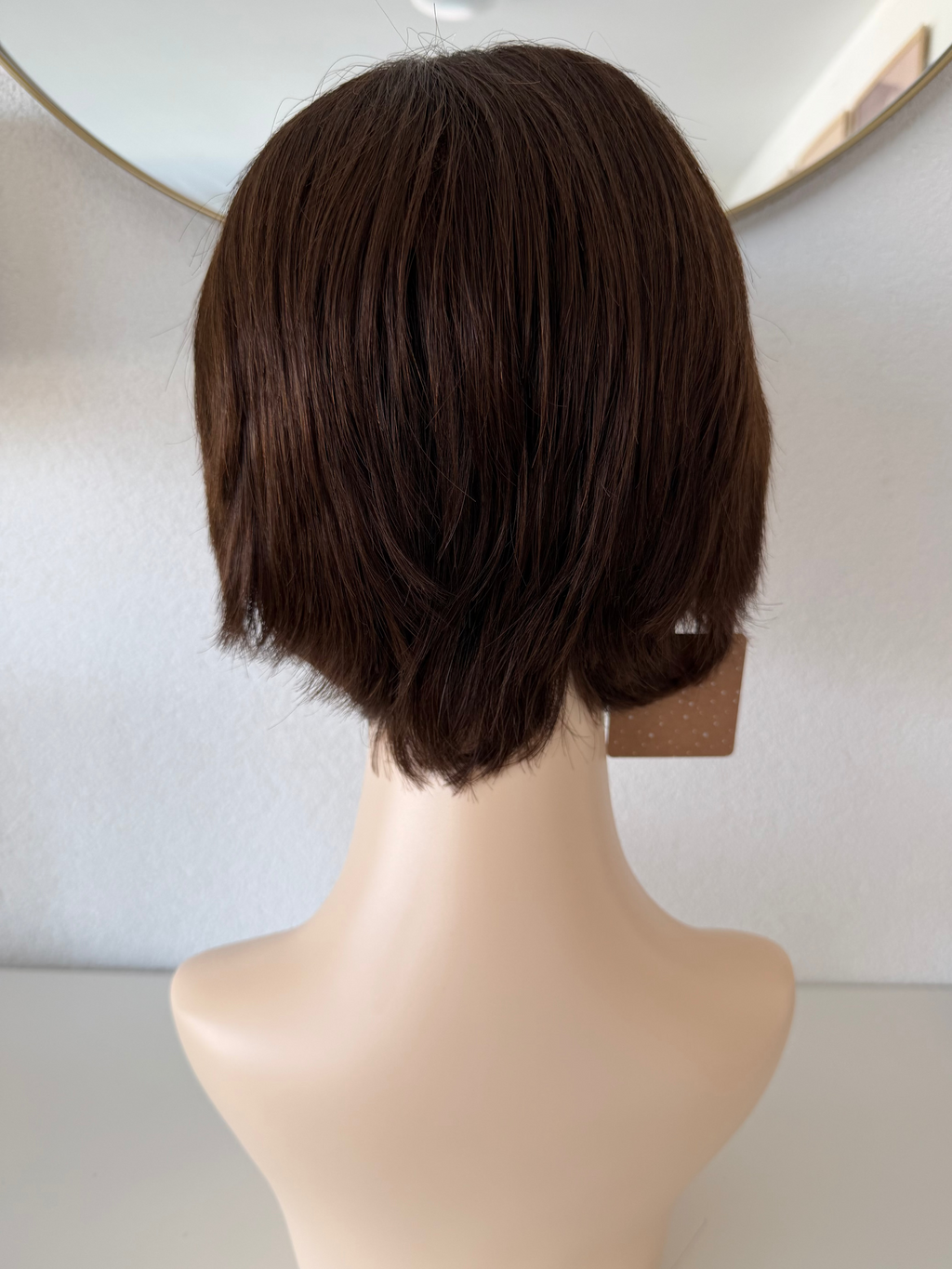 Perruque courte - Dark brown - 100% cheveux naturels