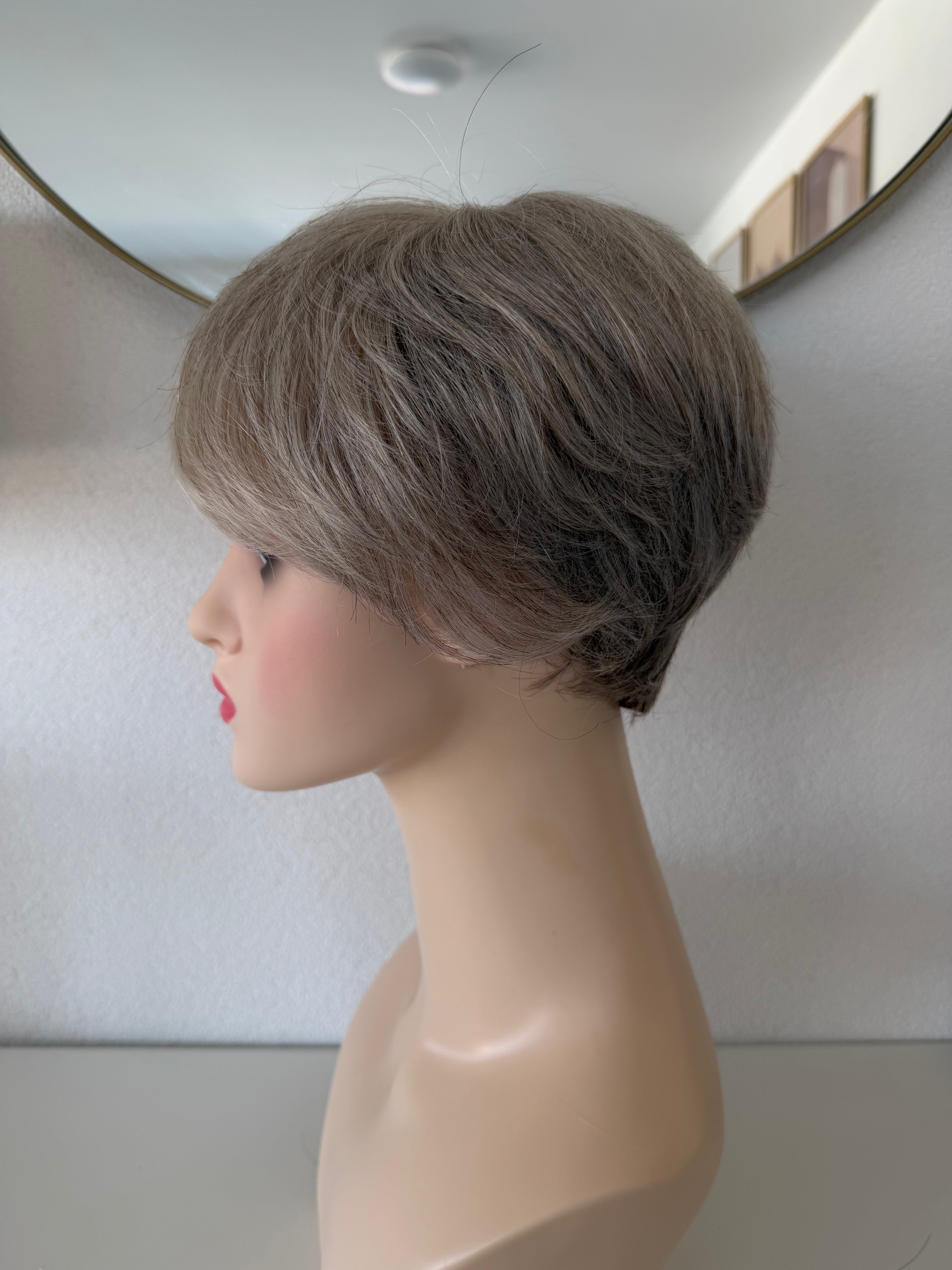 Perruque courte - Snow mix - 100% cheveux naturels